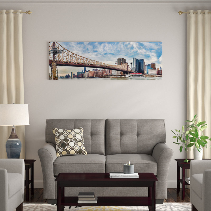 Reproduction de photo sur toile, H 24 po x l 72 po x P 1,5 po, Toile tendue