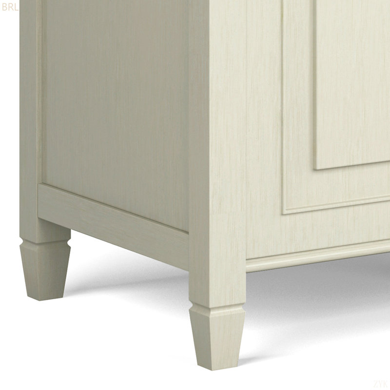 Coffre de rangement avec banc, Blanc
