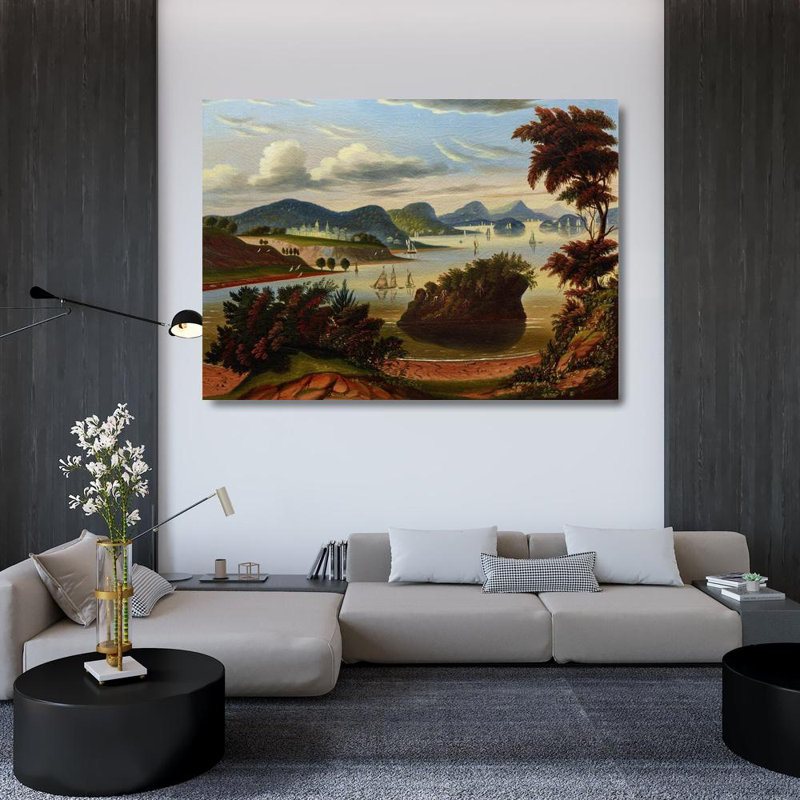 «Eastport, and Passamaquoddy Bay» par Thomas Chambers - Art mural sur toile tendue avec châssis, H 24 po x l 17 po