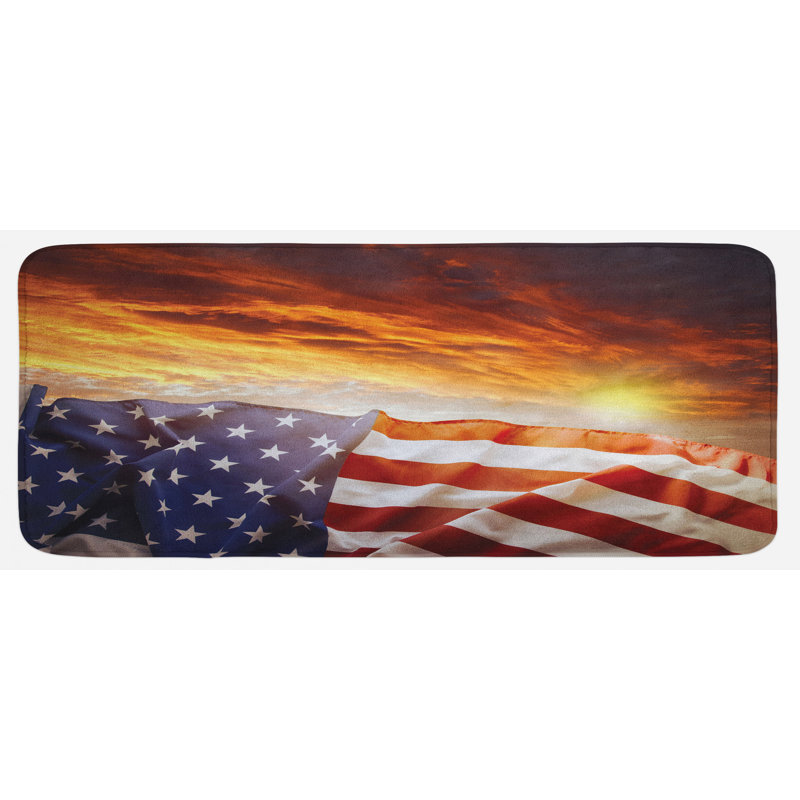 Tapis de cuisine american flag
