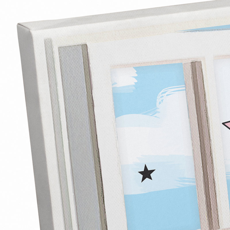 Art sur toile superhero fille window Aiyana, H 20 po x l 30 po x P 1,25 po