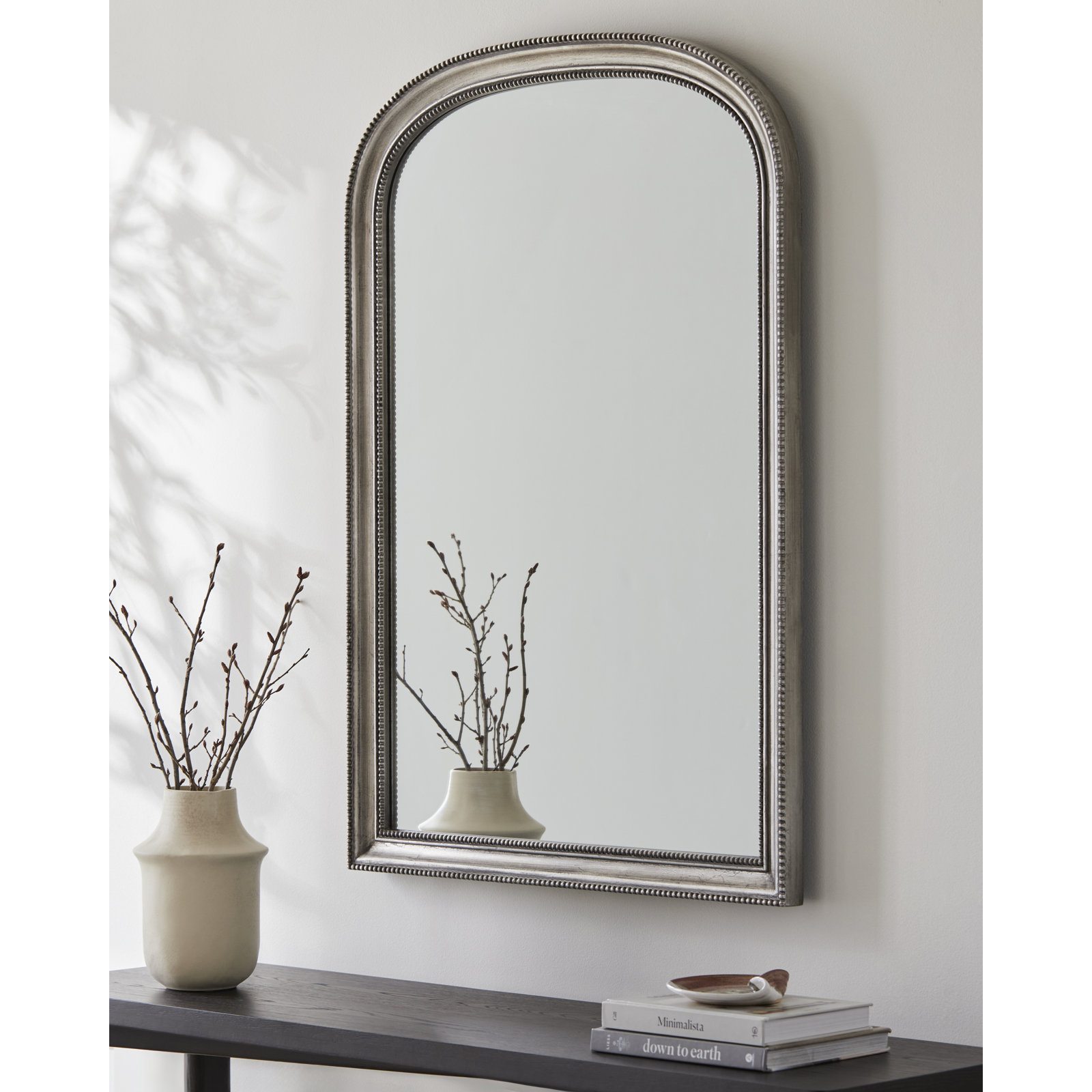 Claritha Mirror, Silver, 42" x 30"