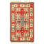 Miski Geometric Area Rug in Rust