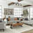 Dimmable 4 Light Plug In Ceiling Light