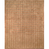 Tibetan Taupe/Black Basketweave Rug