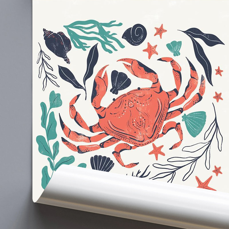 Buy Art For Less Officially Licensed Coastal Reef II 18 x 18 pouces, affiche d'art - impression sur demande - papier affiche - prêt à encadrer