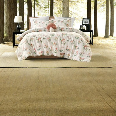 Whimsical Bedding Sets, Cozy Polyester, Mushroom Garden Style, Home Comfort