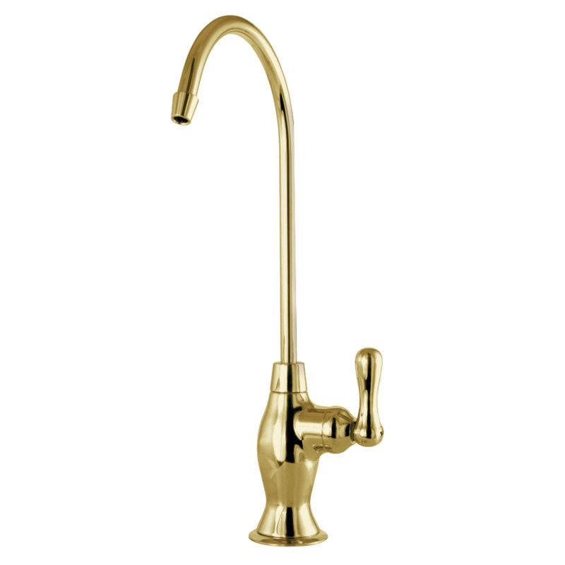 Robinet de filtration d'eau à fixation sur comptoir 1 trou Kingston, Laiton poli