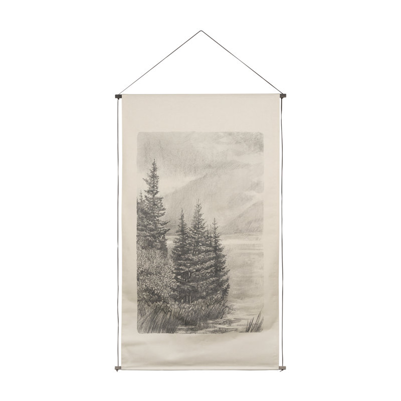 «Northern Forest I a Hand Hand», reproduction d'art encadrée texturée, Northern Forest I