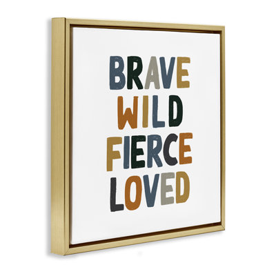 Brave sauvage féroce inspirant