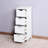 White Freestanding Storage Cabinet With Ample Drawer For Home Organization Chic Spacious Interior