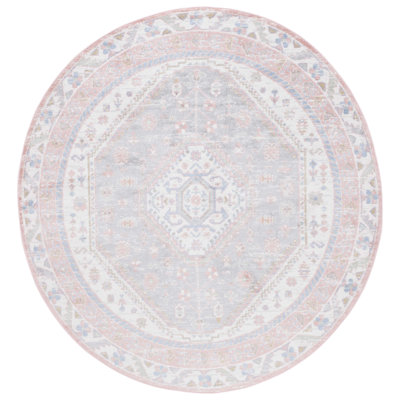 Tapis beige / bleu rose Beecher Bayside 118