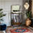 2-Tier End Table, Record Player Stand For 100 Albums, Brown-630129313