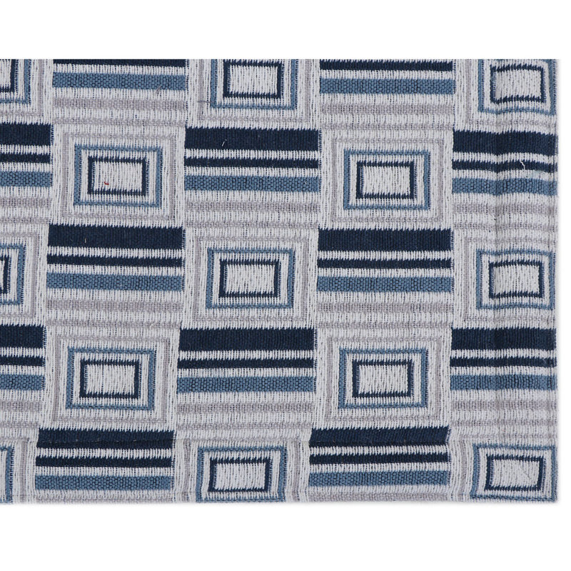 Geometric Polyester Anti-Fatigue Kitchen Mat