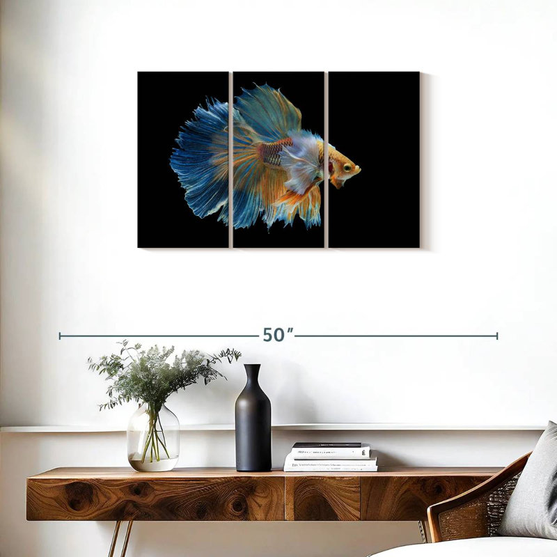 Brampt Sublime Fighter Fish, 20" H x 33" W