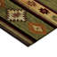 Tapis vert / brun / beige en polyester tissé à la machine intérieur / extérieur Binford-351459913