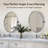  Tilting Oval Bathroom Vanity Wall Mirror | Adjustable Pivot Stainless Steel Frame-464012385-464012388