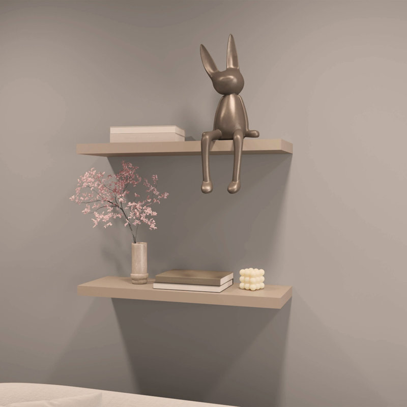Floating Shelf, Taupe