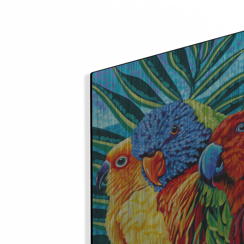 «Birds In Paradise I» par Carolee Vitaletti, H 12 po x l 12 po