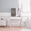 Coiffeuse de rangement avec miroir et 2 tiroirs