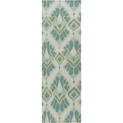 Tapis teal ikat / suzani Suffield