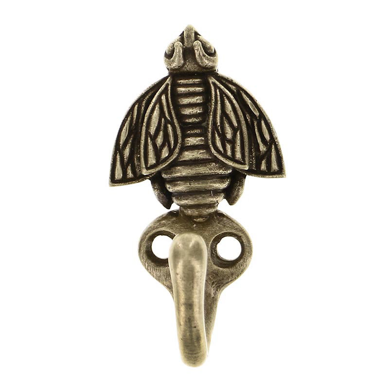 Pollino Wall Hook, Antique Brass