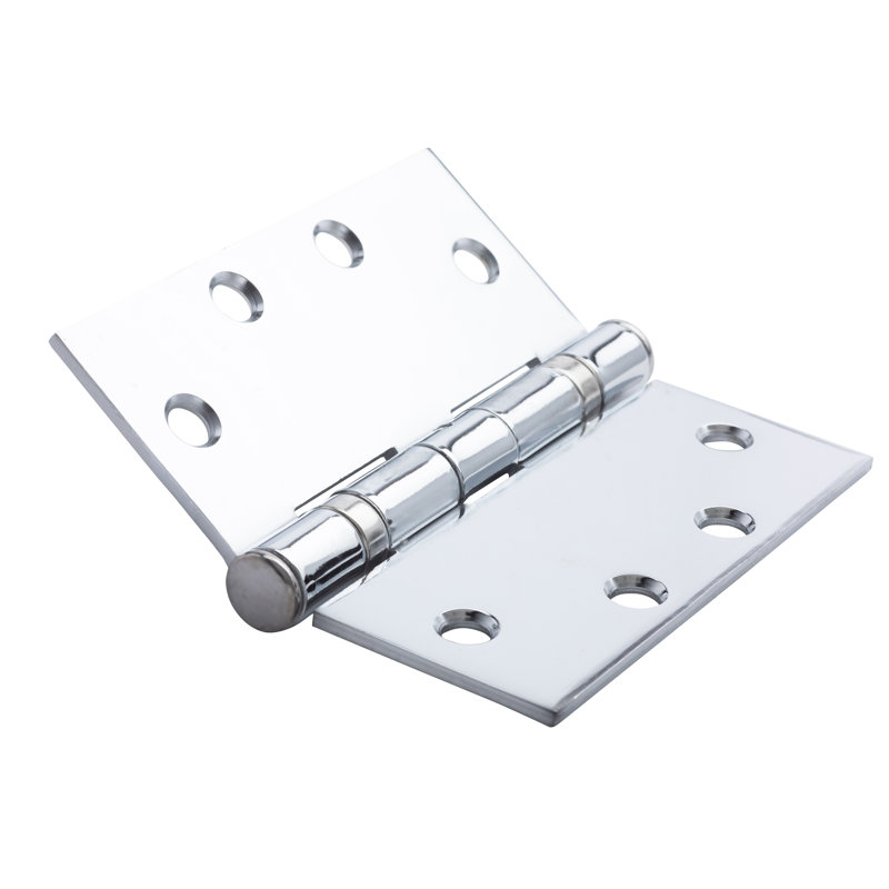4.5 in. Bright Chrome Steel Ball Bearing Hinge Set