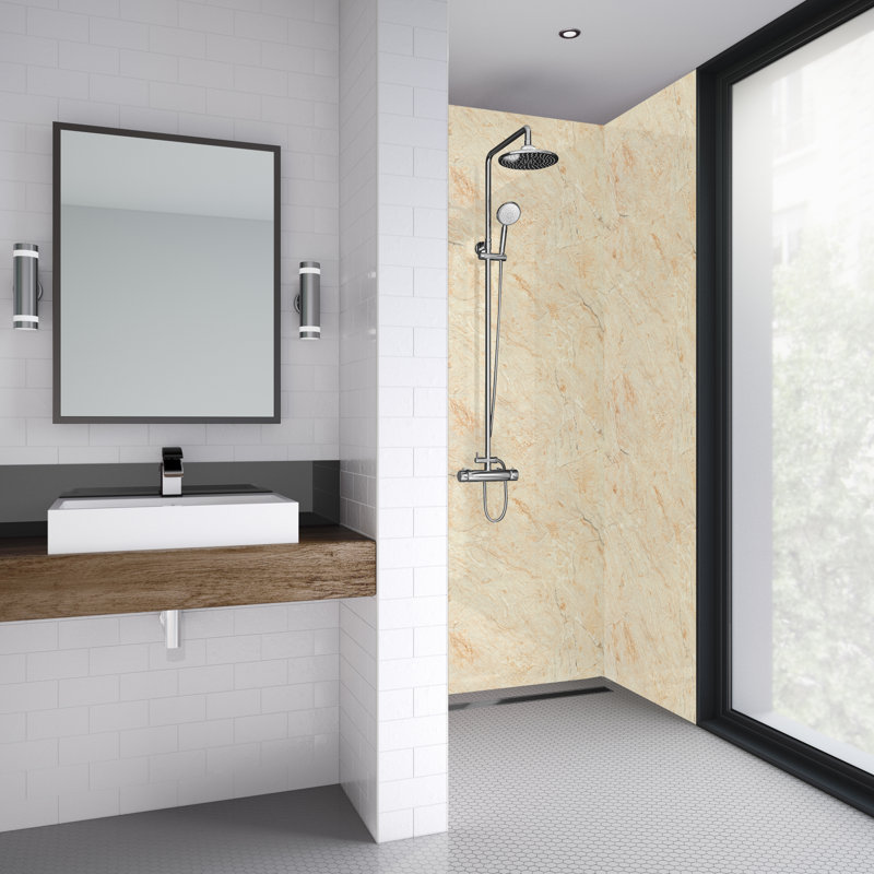 60mm 59mm W x 242mm H Decorative Wall Panel with Glass