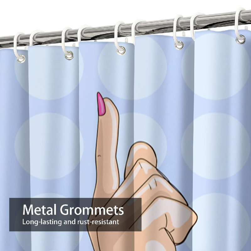 Rideau de douche Pop Art Comic, L 72 po x l 72 po