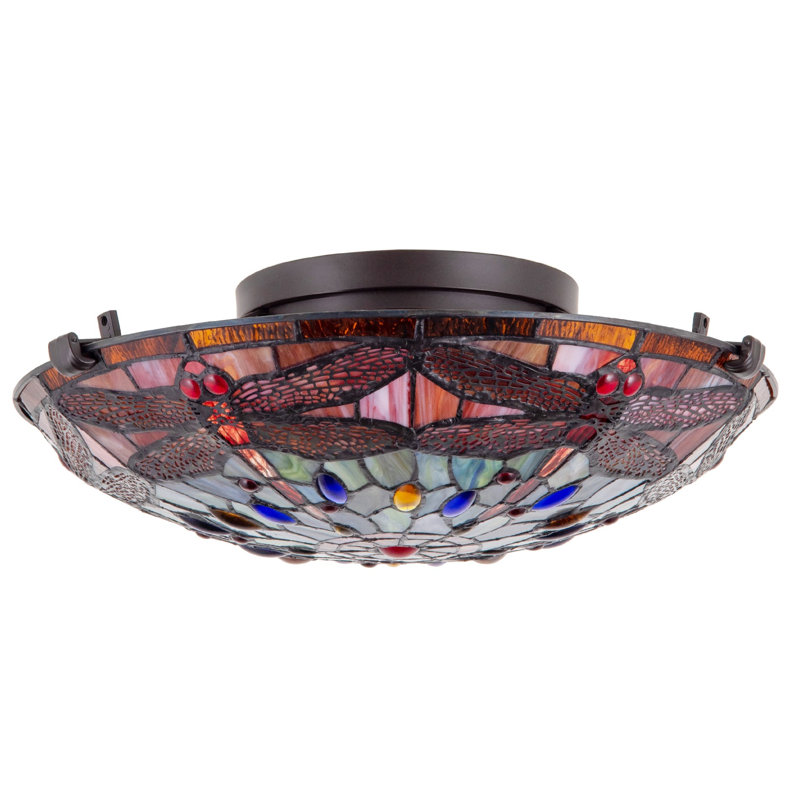 Whitsett Tiffany Glass Flush Mount