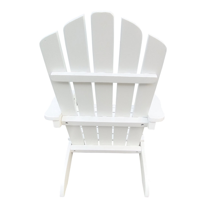 Comfortable White Wood 'S Chair - Style For Patio, Porch, Deck, Garden, Poolside, Easy Assembly, 110 Lbs Weight Tolerance Populus And Versatile Outdoor & Indoor Use, Max Load