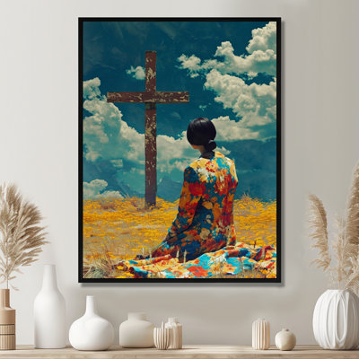 «Blue Sky Mourning», art mural paysage religieux