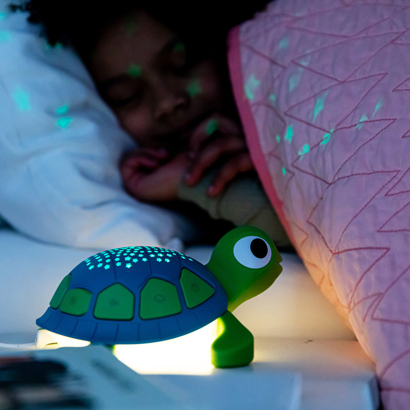 Green Turtle White Noise Machine with Star Projector