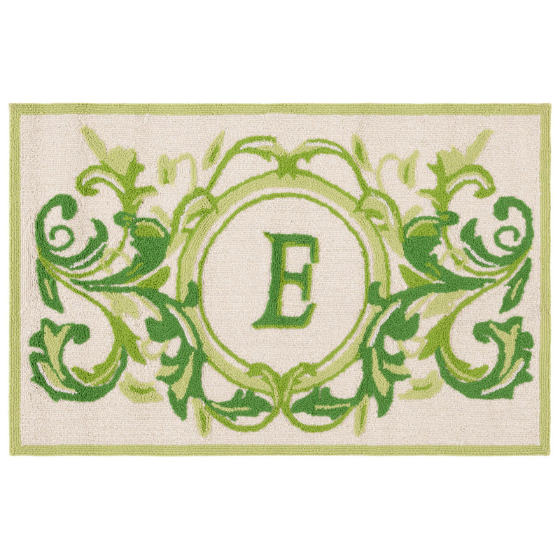 Paillasson Beldegg, L 30 po x L 48 po, E, Beige et vert