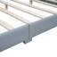 Lit plateforme tapissier grand et simple TG, lit mère et enfant, similicuir-208283902