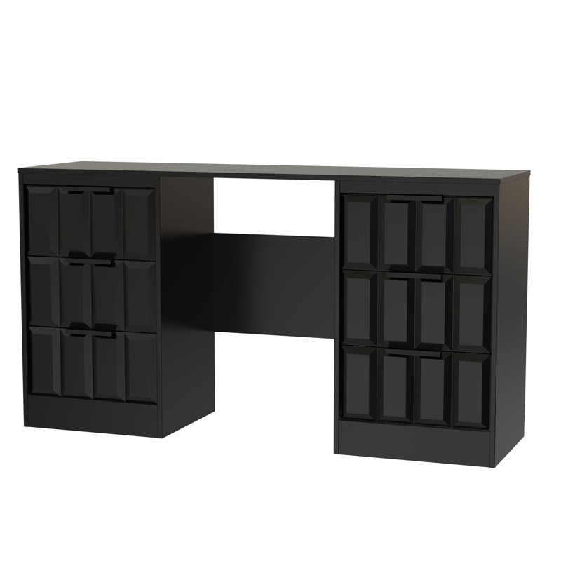 Besian Dressing Table, Deep Black/Black