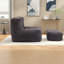 Canapés confortables en velours, fauteuil à billes moderne avec mousse à mémoire de forme pour la maison
