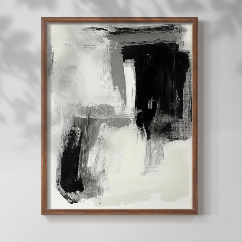 "ABSTRACT Series DCCL XXII" par J Paul, Noyer, H 15 po x l 12 po
