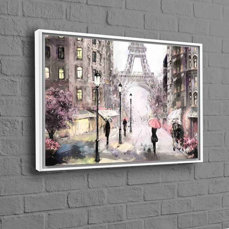 Floater Frame Print on Canvas, White, Framed Print without Mat, 20 cm H x 30 cm W