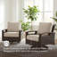 Chaise de patio pivotante avec coussins Estill