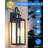 17'' Motion Sensor Outdoor Lights Wall Mount, Dusk To Dawn Exterior Light Fixture, Waterproof Anti-rust Porch Light Outside Wall Lights For House, Black Wall Sconce Lanterns With Clear Glass, 2 Pack