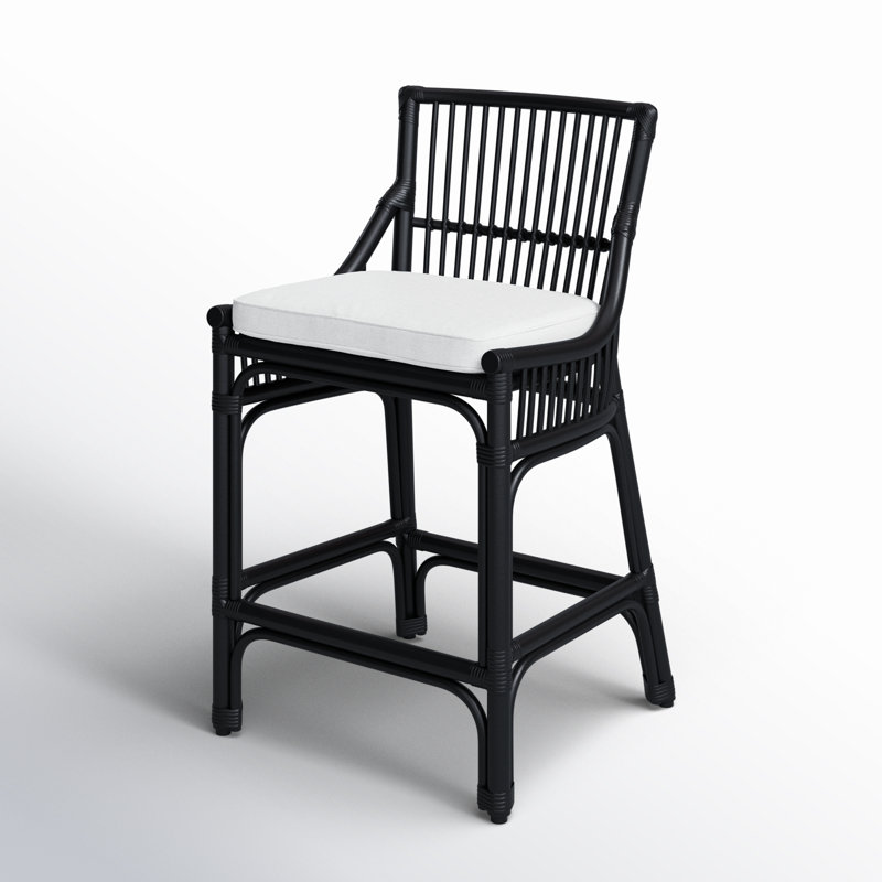 Tabouret de bar Barkley, Noir, noir, noir, noir