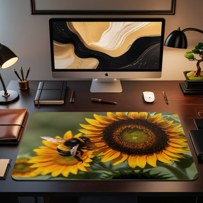 Polyester Desk Pad, 14.4x12.1
