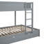 Lit superposé double avec lit gigogne simple, rangement et bureau, gris-1249257159-1249257156