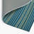 HorizontalStripes Blue Indoor and Outdoor Area Rug-1258664210