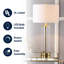 Lampe de table 29,25 po Silberston-847997410