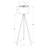 Moa Floor Lamp 63 Inch, Ivory Polyester Drum Shade, Tripod Metal-103357301