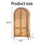 Armoire de rangement arquée en rotin avec tablettes réglables, multifonctionnelle pour la cuisine, la salle de bain et le salon