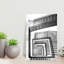 Spiral Staircase Descent Abstract Geometric Contemporary Architecture Wall Art Print by Mathieu - Wrapped Canvas Print-919690478