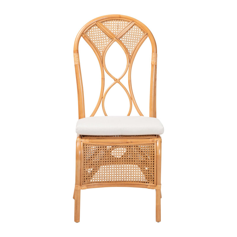 Chaise de salle à manger en rotin naturel Bali & Pari Elsa